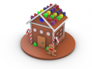 gingerbread house Model 3D