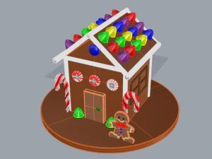 gingerbread house 3D Model
