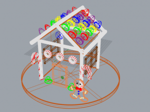 gingerbread house Model 3D