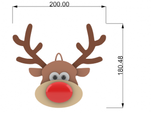 Reindeer ornament Modelo 3D