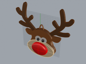 Reindeer ornament Modelo 3D
