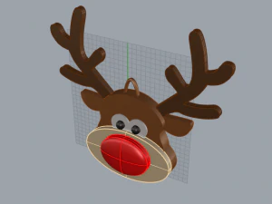Reindeer ornament 3D Model