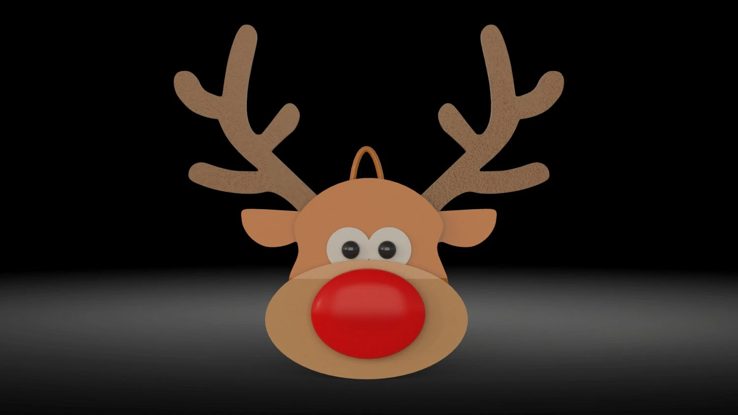 Reindeer ornament 3D Model .c4d .max .obj .3ds .fbx .stl .blend 