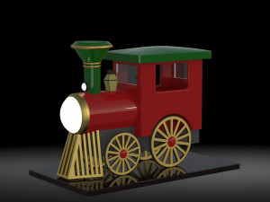 christmas train 3D Model