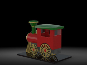 christmas train Modèle 3D