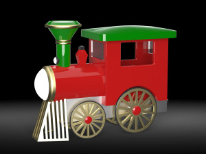 christmas train Modèle 3D
