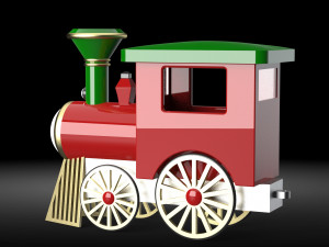christmas train Modèle 3D