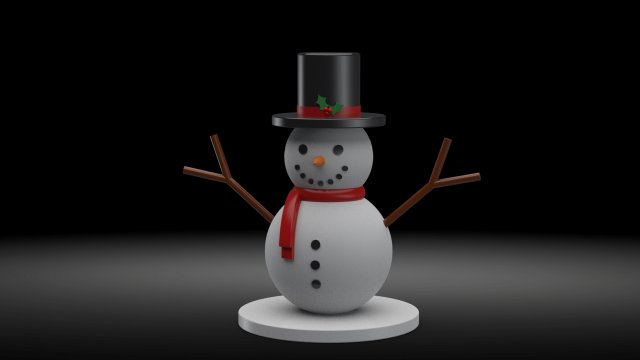 snowman 3D 모델 .c4d .max .obj .3ds .fbx .stl .blend 