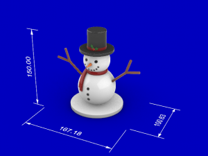 snowman 3D 모델