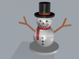 snowman 3D 모델