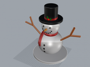 snowman 3D 모델