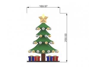 Christmas tree with gifts Model 3D