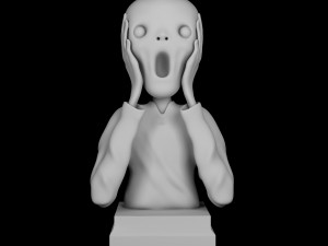the scream print model 3d 3D Принт Модель