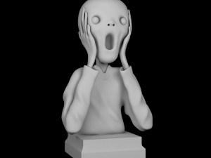 the scream print model 3d 3D Принт Модель