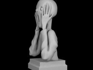 the scream print model 3d 3D Принт Модель