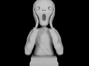 the scream print model 3d 3D Принт Модель