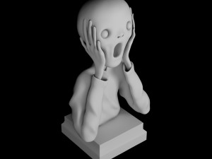 the scream print model 3d 3D Принт Модель