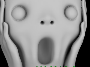 the scream print model 3d 3D Принт Модель