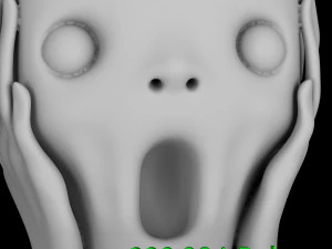 the scream print model 3d 3D Print Model