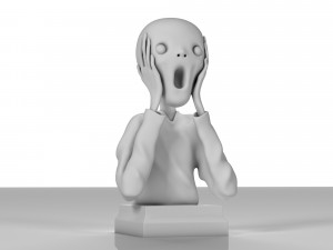 the scream print model 3d 3D Принт Модель