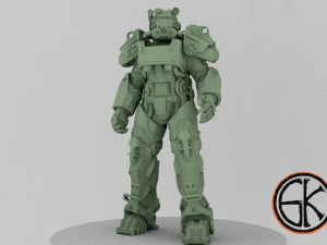 armadura t-60 do jogo fallout Modelo de Impressão 3D