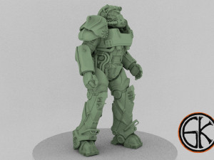 t-60 armor from the fallout game Modèles 3D en vedette