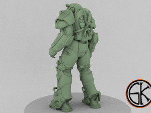 t-60 armor from the fallout game Modèles 3D en vedette