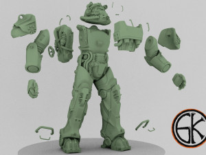 t-60 armor from the fallout game Modèles 3D en vedette