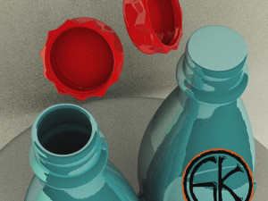 a bottle of cola kernels from fallout 4 3D Print Model