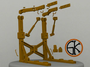 lift to the workshop for power armor from the game fallout 4 part 1 3D Print Model