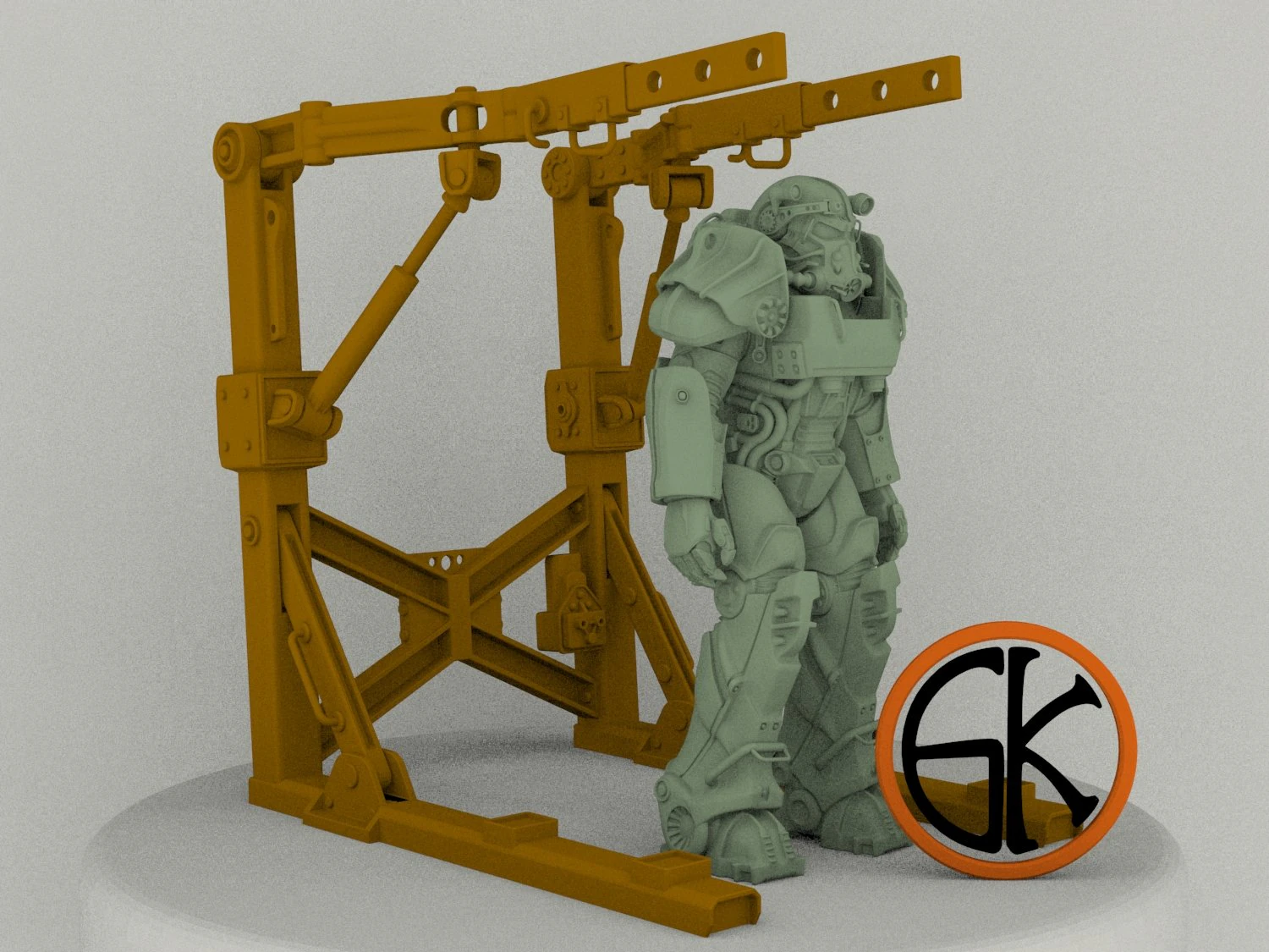 lift to the workshop for power armor from the game fallout 4 part 1 3D Print Model .c4d .max .obj .3ds .fbx .stl .blend 