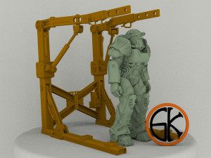 lift to the workshop for power armor from the game fallout 4 part 1 3D 프린트 모델