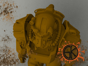 t-60 armor fallout 4 pose for a liftpart 2 3Dプリントモデル