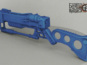 parte 3 rifle laser fallout 4 escala 1 e 2 Modelo de Impressão 3D