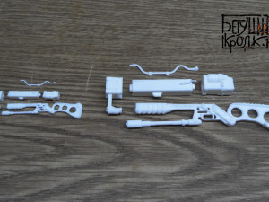 part 3 laser rifle fallout 4 scale 1 and 2 3D Принт Модель