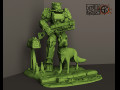 statuette for the game fallout armor t-60 dog 3Dプリントモデル