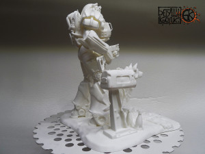 statuette for the game fallout armor t-60 dog 3D प्रिंट मॉडल