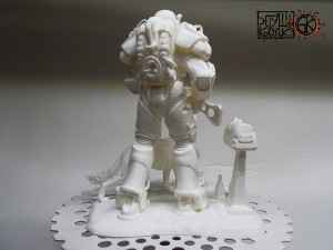 statuette for the game fallout armor t-60 dog 3D प्रिंट मॉडल