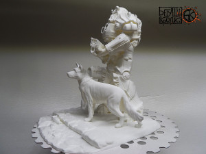 statuette for the game fallout armor t-60 dog 3D प्रिंट मॉडल