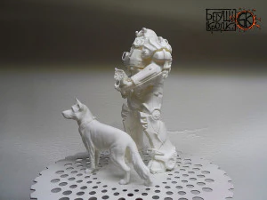 armor t-60 rifle dog from the game fallout 3D Print Model
