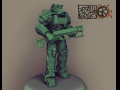 armor t-60 from the game fallout 4 laser rifle 3Dプリントモデル