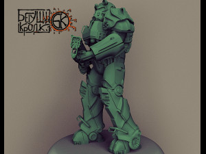 armor t-60 from the game fallout 4 laser rifle 3Dプリントモデル