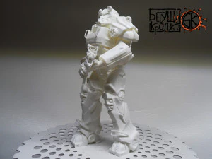 armadura t-60 do jogo fallout 4 rifle laser Modelo de Impressão 3D