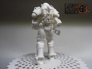 armadura t-60 do jogo fallout 4 rifle laser Modelo de Impressão 3D