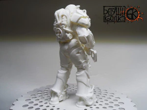 armadura t-60 do jogo fallout 4 rifle laser Modelo de Impressão 3D