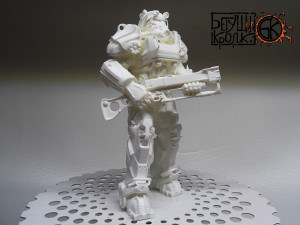 armor t-60 from the game fallout 4 laser rifle 3Dプリントモデル