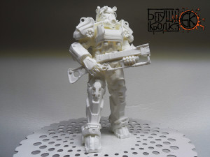 armor t-60 from the game fallout 4 laser rifle 3Dプリントモデル