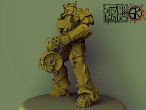 t-60 armor minifallout 4 scale 2 3D Print Model