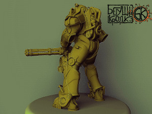 t-60 armor minifallout 4 scale 2 3D Print Model