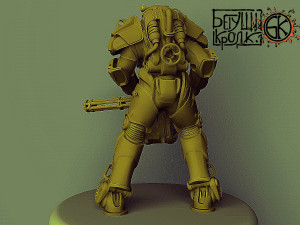 t-60 armor minifallout 4 scale 2 3D Print Model